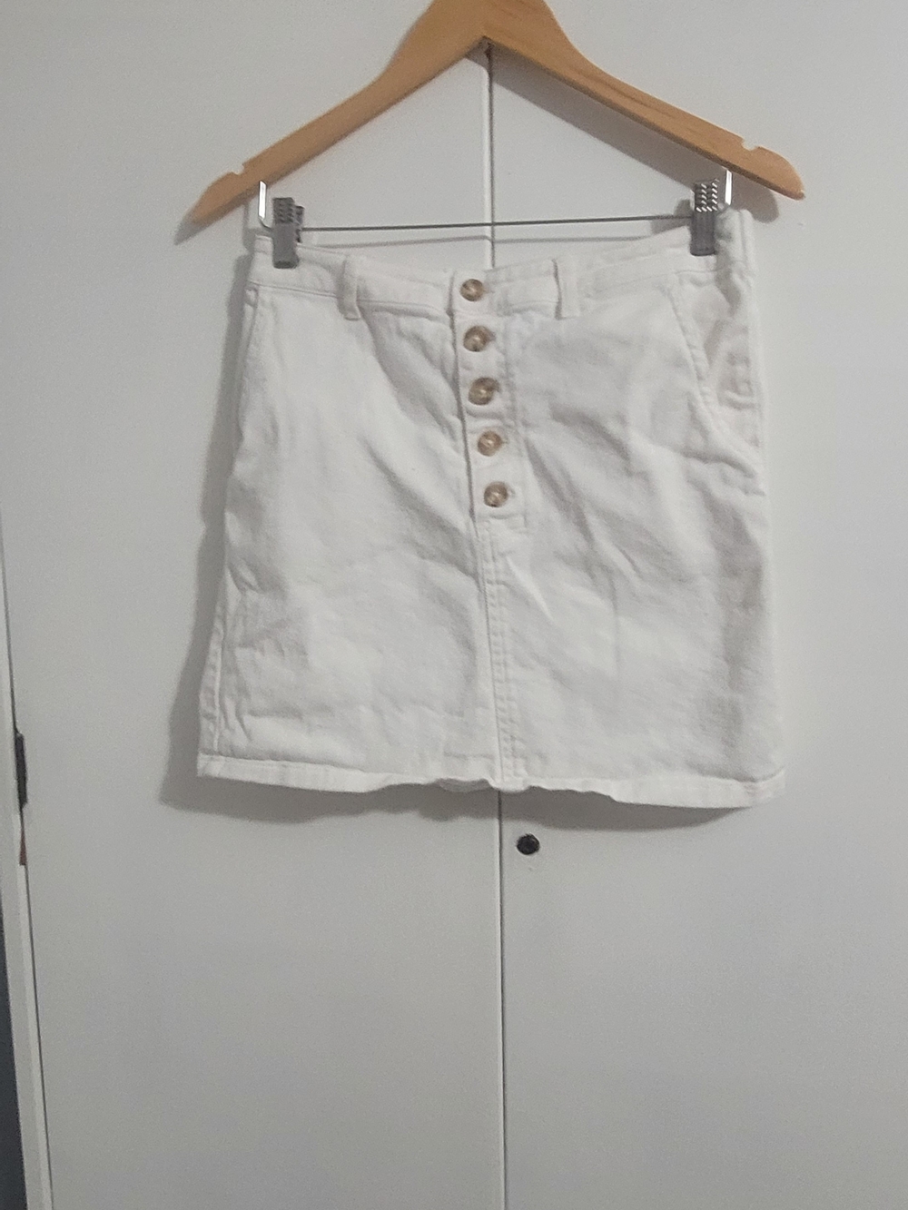 wild fable White Button-Front Mini Skirt